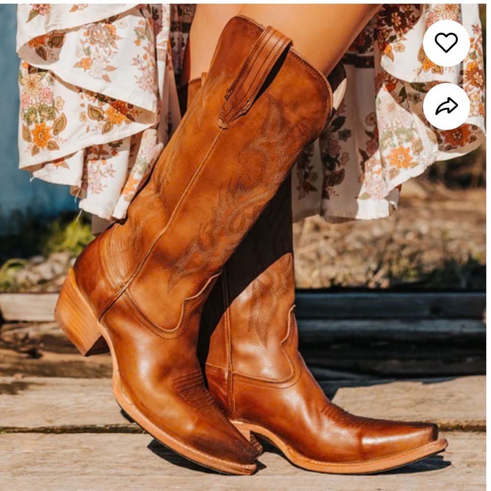 NWT Freebird Woodland Tan Cowboy Boots size 10